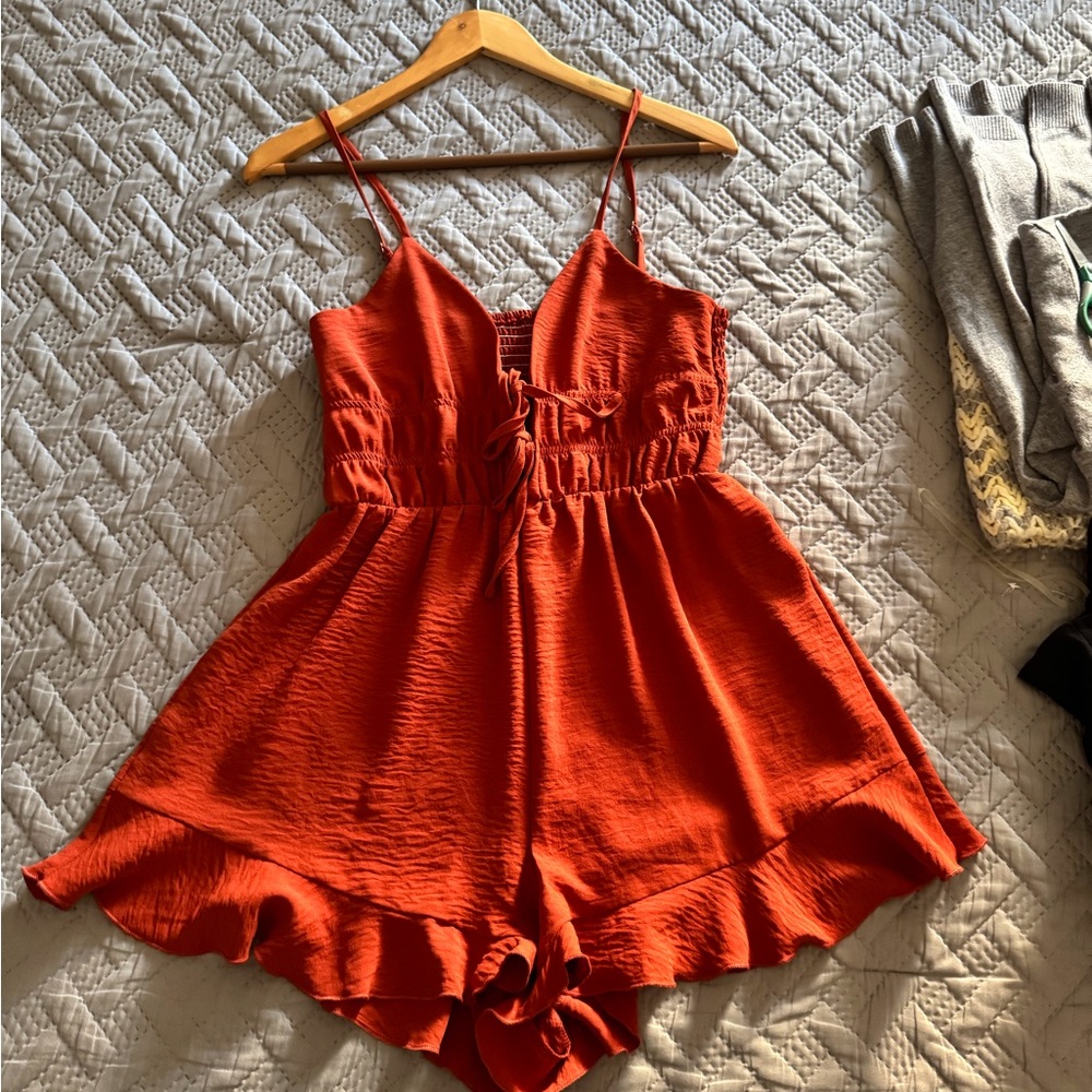 Cider Orange Romper